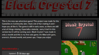 アクションADV「Black Crystal 7」（.00）がitch.ioにて無料！